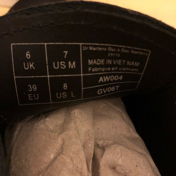 Black Doc Marten Oxford shoe - Picture 3 of 5